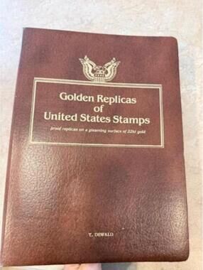 Golden Replicas of United States Stamps in 22K Gold